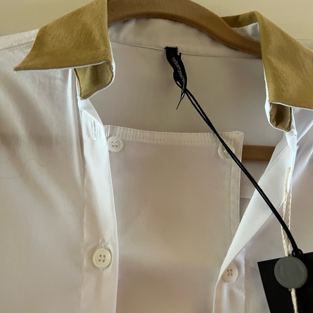 PierAntonio Gaspari white dress shirt, size 8
